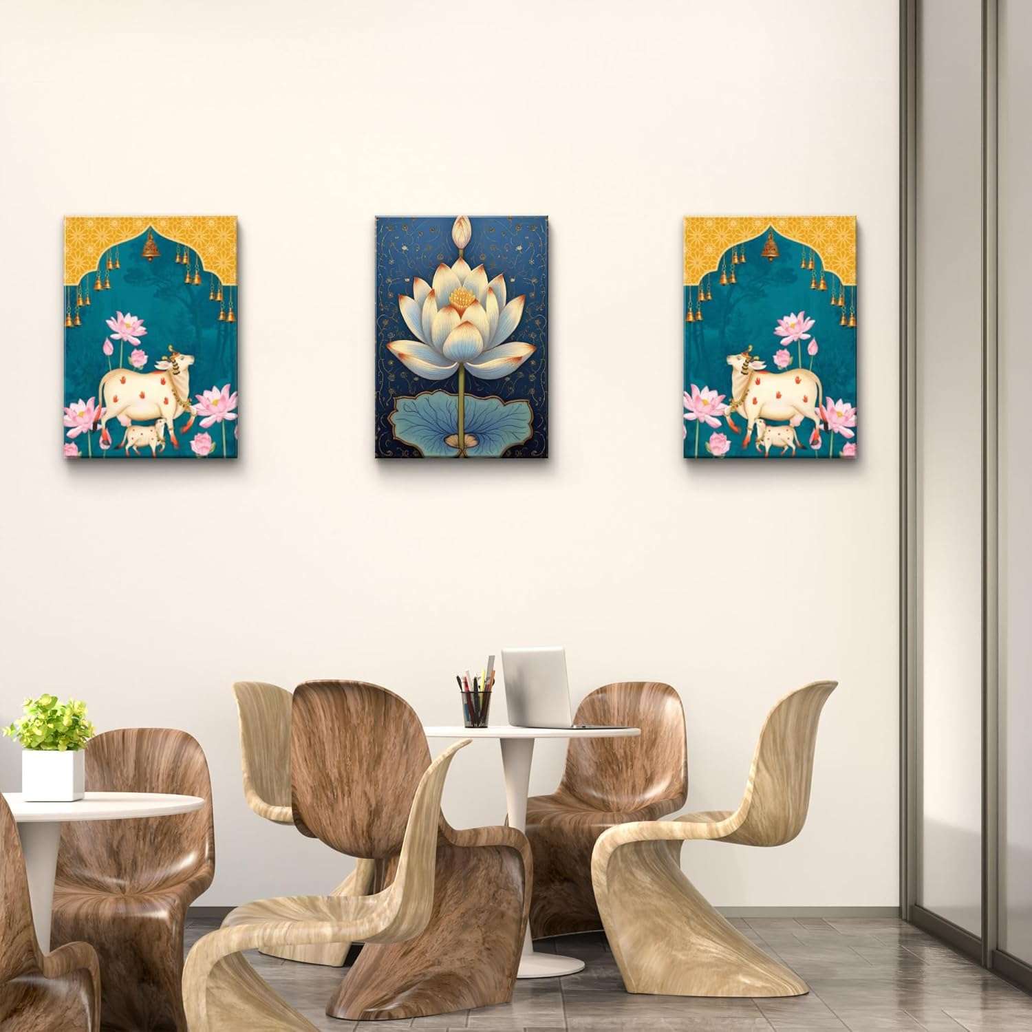 Pichwai Handmade Wall Painting - Image 3